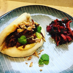 Korean BBQ Venison Bao Buns